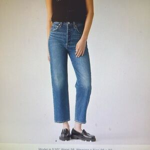 Levi's Women's Ribcage Straight Ankle Jeans, Indigo, 30